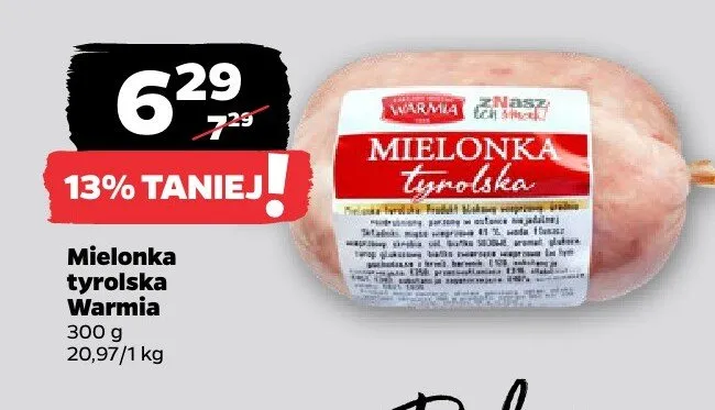 Mielonka tyrolska warmia promocja w Netto