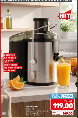 Sokowirówka Clatronic Ae 3666 promocja w Kaufland