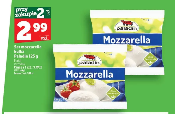 Ser mozzarella kulka Paladin promocja w TOPAZ