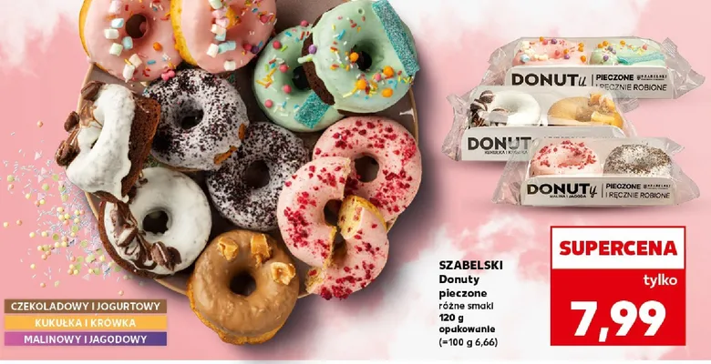 Donuty pieczone kukułka i krówka 2-pak promocja w Kaufland