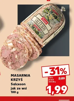 Salceson jak ze wsi Masarnia Krzyś promocja w Kaufland