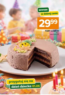 Tort Choco Lazur promocja w Stokrotka