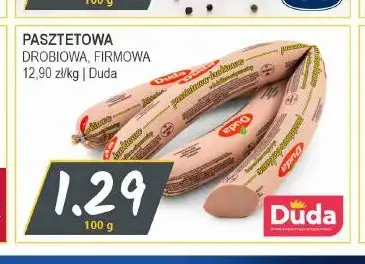 Pasztetowa drobiowa Duda promocja w Słoneczko