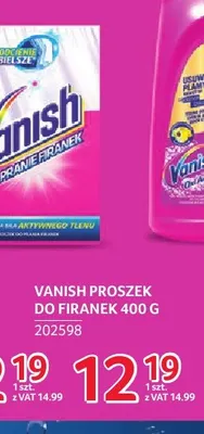 Proszek do firanek Vanish promocja w Selgros