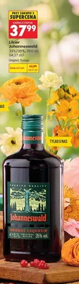 Likier Johanneswald Orange 35% promocja w Biedronka