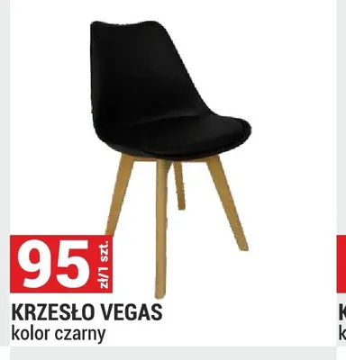 Krzesło Vegas czarne promocja w Merkury Market