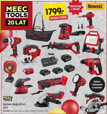 Zestaw mega-20 el. 18 V promocja w Jula