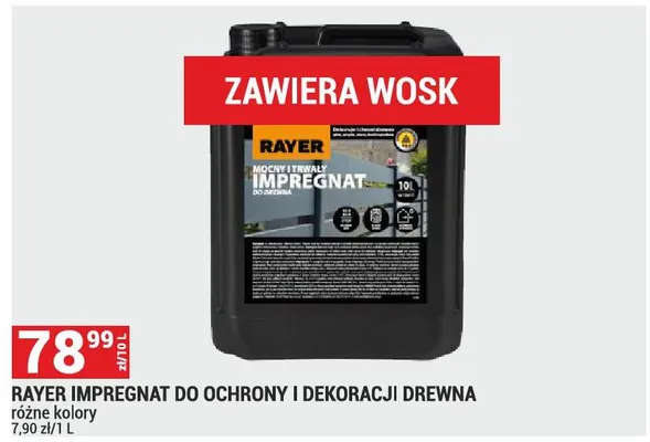 Impregnat do ochrony i dekoracji drewna promocja w Merkury Market