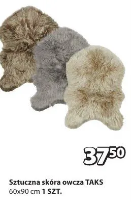 Sztuczna skóra owcza TAKS promocja w Jysk