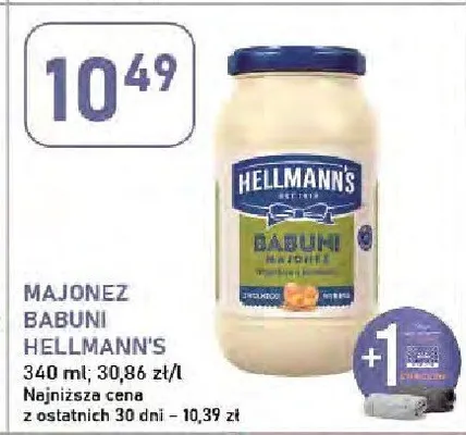 Majonez Babuni Hellmann's promocja w Stokrotka