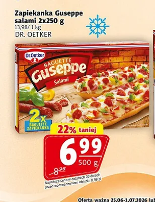 Zapiekanka Guseppe Salami Dr. Oetker 2-pak promocja w Prim Market