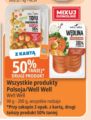 Wędlina podsuszana 100% z roślin Well promocja w Leclerc