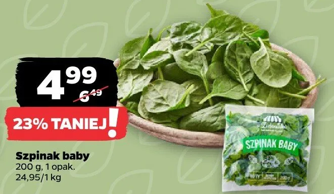 Szpinak baby promocja w Netto
