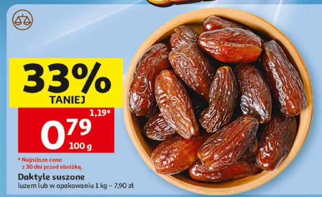 Daktyle suszone promocja w Auchan