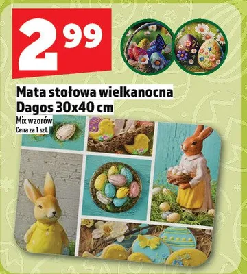 Mata stołowa wielkanocna Dagos 30x40 cm promocja w TOPAZ
