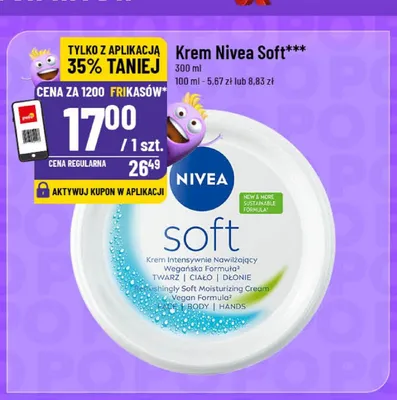 Krem Nivea Soft promocja w POLOmarket
