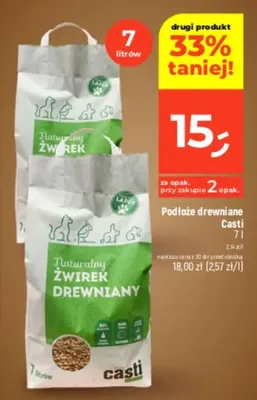 Naturalny żwirek drewniany promocja w Dealz