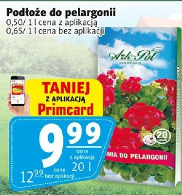 Podłoże do pelargonii promocja w Prim Market