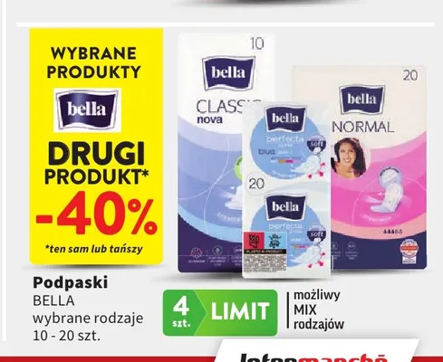 Podpaski Bella Perfecta Blue promocja w Intermarche
