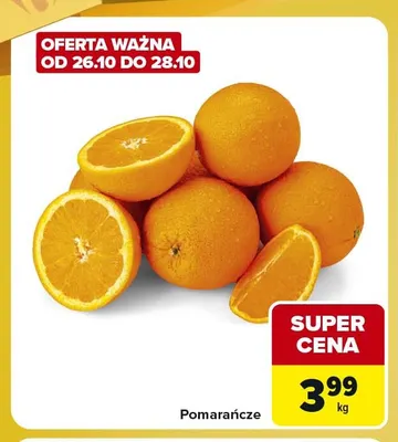 Pomarańcze promocja w Carrefour Market