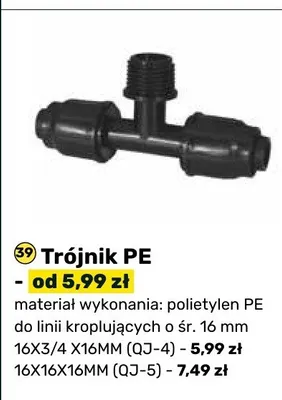 Trójnik PE promocja w Bricomarche