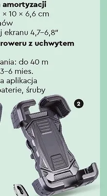 Uchwyt na telefon z systemem redukcji wstrząsów promocja w Biedronka