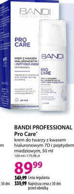 Pro Care krem do twarzy z kwasem hialuronowym 7D i peptydem miedziowym promocja w Hebe