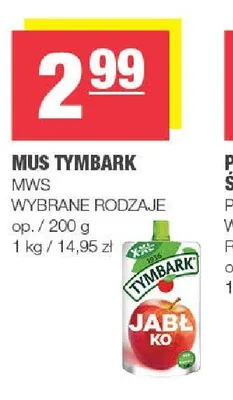 Mus Tymbark promocja w SPAR