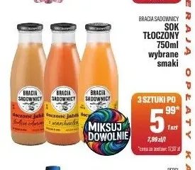 Sok tłoczony Bracia Sadownicy promocja w Tomi Markt