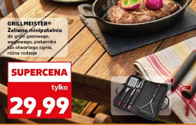 Żeliwna minipatelnia do grillę gazowego, węglowego, piekarnika lub otwartego ognia, różne rodzaje promocja w Kaufland