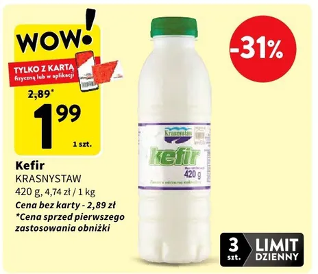 Kefir promocja w Intermarche