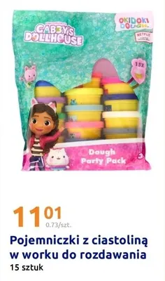 Pojemniczki z ciastoliną w worku do rozdawania Abby's Dollhouse promocja w Action