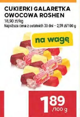 Cukierki galaretka owocowa Roshen promocja w Stokrotka