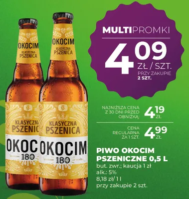 Piwo Okocim Klasyczna Pszenica promocja w Duży Ben