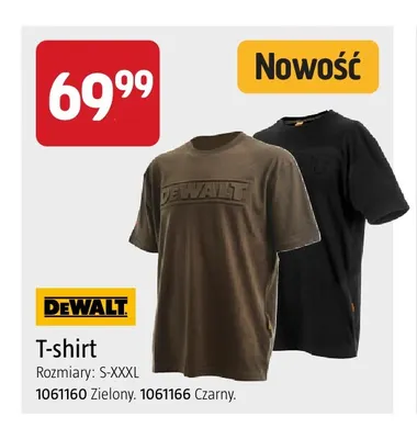 T-shirt DeWalt promocja w Jula