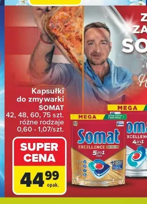 Kapsułki do zmywarki Somat Gold promocja w Carrefour