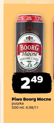 Piwo Boorg Mocne promocja w Netto