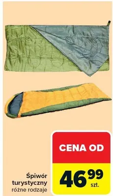 Śpiwór turystyczny promocja w Carrefour