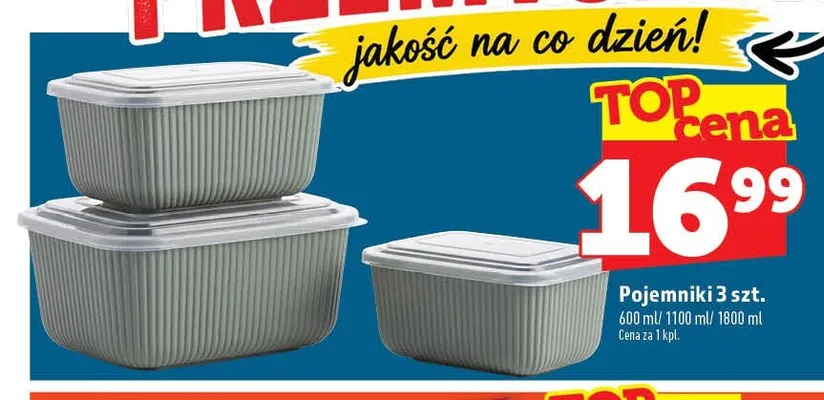 Pojemniki 3-pak promocja w TOPAZ