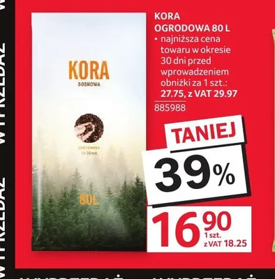 Kora ogrodowa sosnowa promocja w Selgros