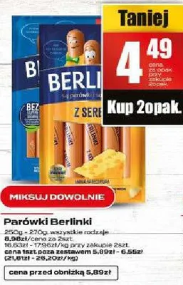 Parówki Berlinki promocja w Supeco