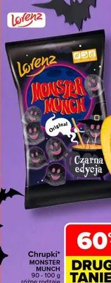 Chrupki Monster Munch Lorenz promocja w Carrefour
