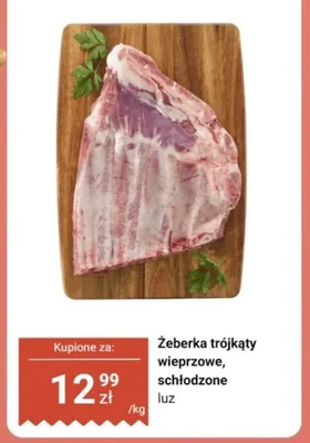 Żeberka trójkąty wieprzowe schłodzone luz promocja w Dino