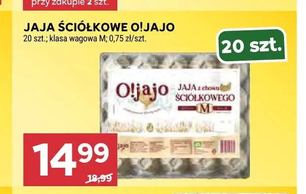 Jajka kurze ściółkowe O!jajo promocja w Stokrotka