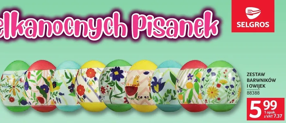 Zestaw barwników i owijaek promocja w Selgros