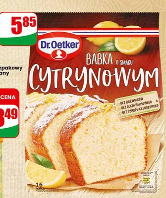 Babka cytrynowa promocja w Dino