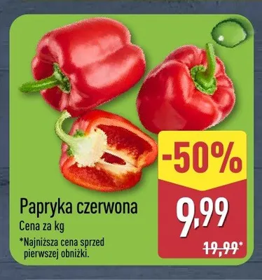 Papryka czerwona promocja w Aldi