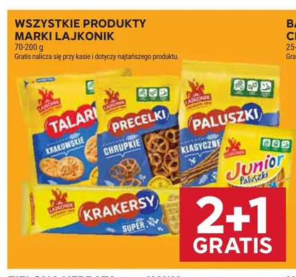 Paluszki Junior Lajkonik promocja w Stokrotka