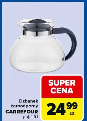 Dzbanek żaroodporny promocja w Carrefour Market