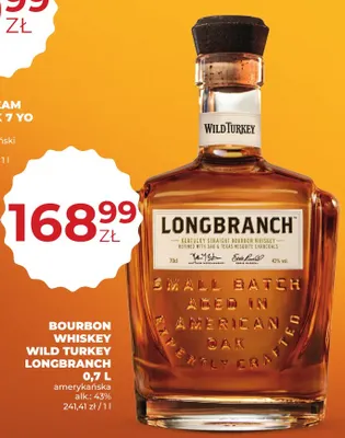 Bourbon whiskey Wild Turkey Longbranch promocja w Duży Ben